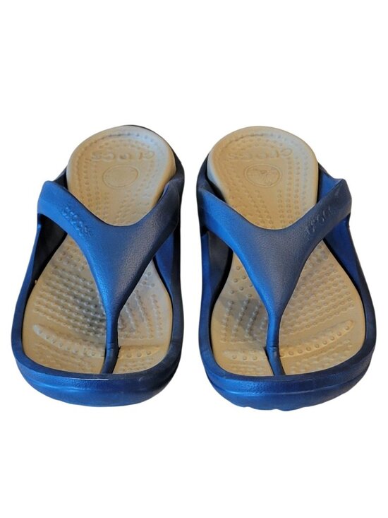 Crocs Athens Flip Flops Sandals Men\'s Size 12 Navy Blue New Unworn main image 4
